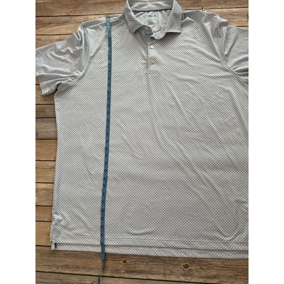 Johnnie-O Shirt Mens 2XL Blue PoloDiamond Pattern Golf Oceanside Country Club - Picture 5 of 8